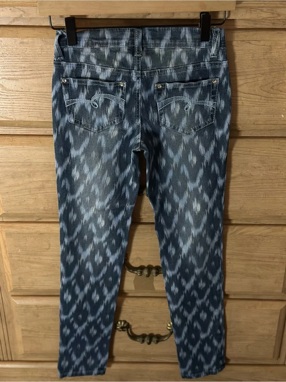 Justice Girls' Blue Patterned & Washed Simply Low Rise Jeans - 2-Pack | Size 12S